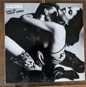 VTG 1984 Scorpions "Love at First Sting" Vinyl Record